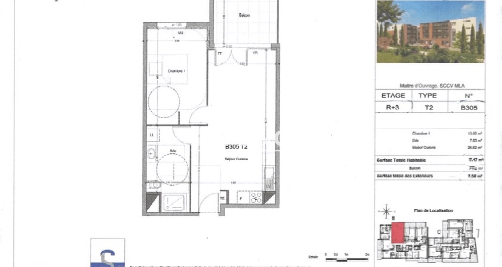 Appartement à louer, 47m², Morières-lès-Avignon