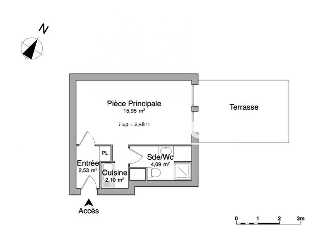 Appartement à louer, 24m², Le Mans