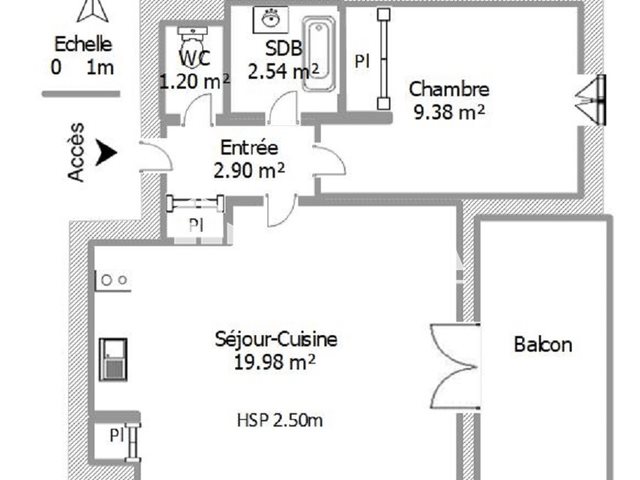 Appartement à louer, 36m², Carcassonne