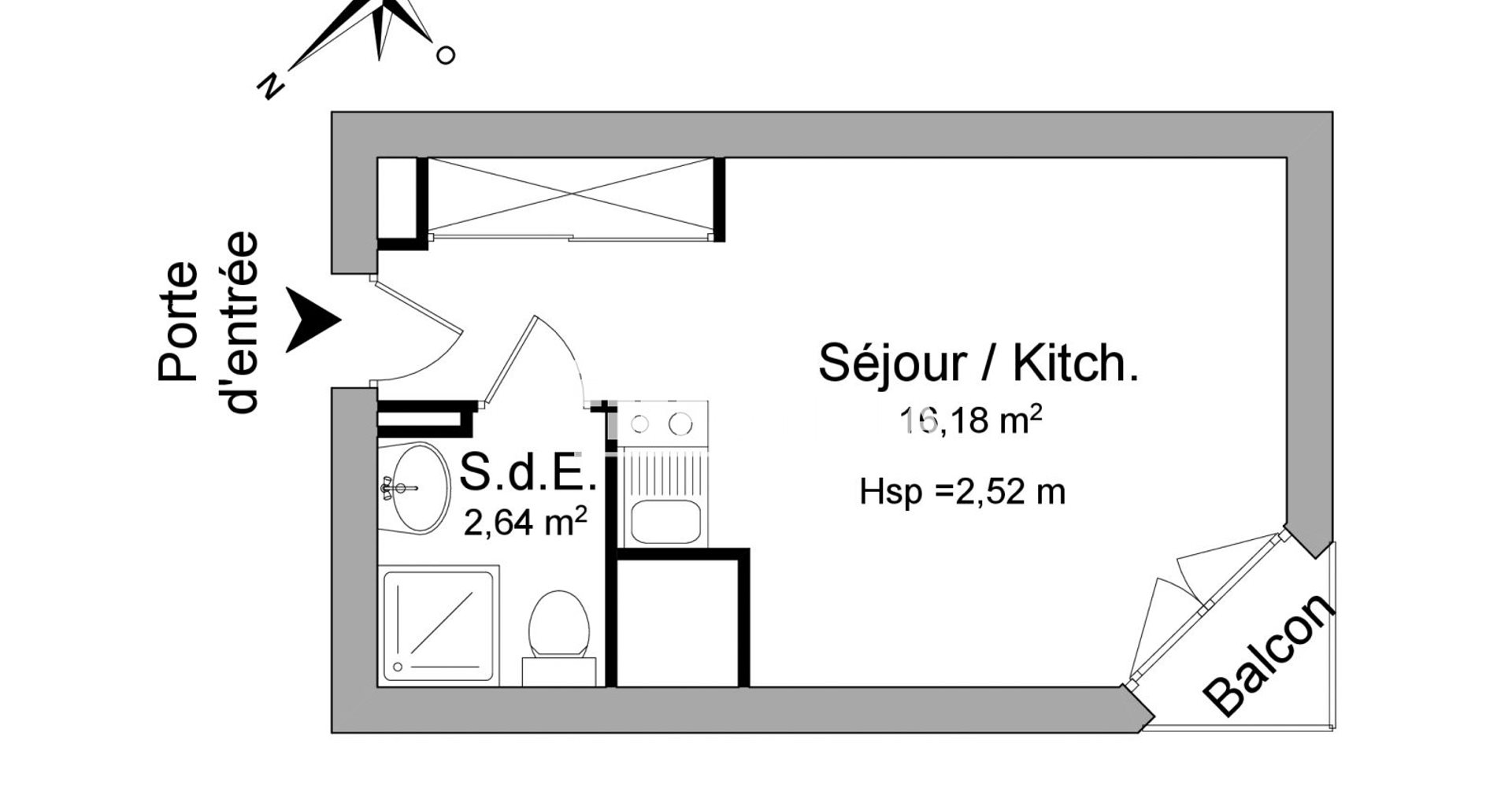 Appartement à louer, 18m², Elancourt
