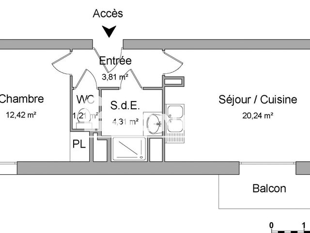 Appartement à louer, 41m², Rennes