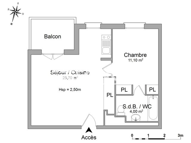 Appartement à louer, 44m², Anzin
