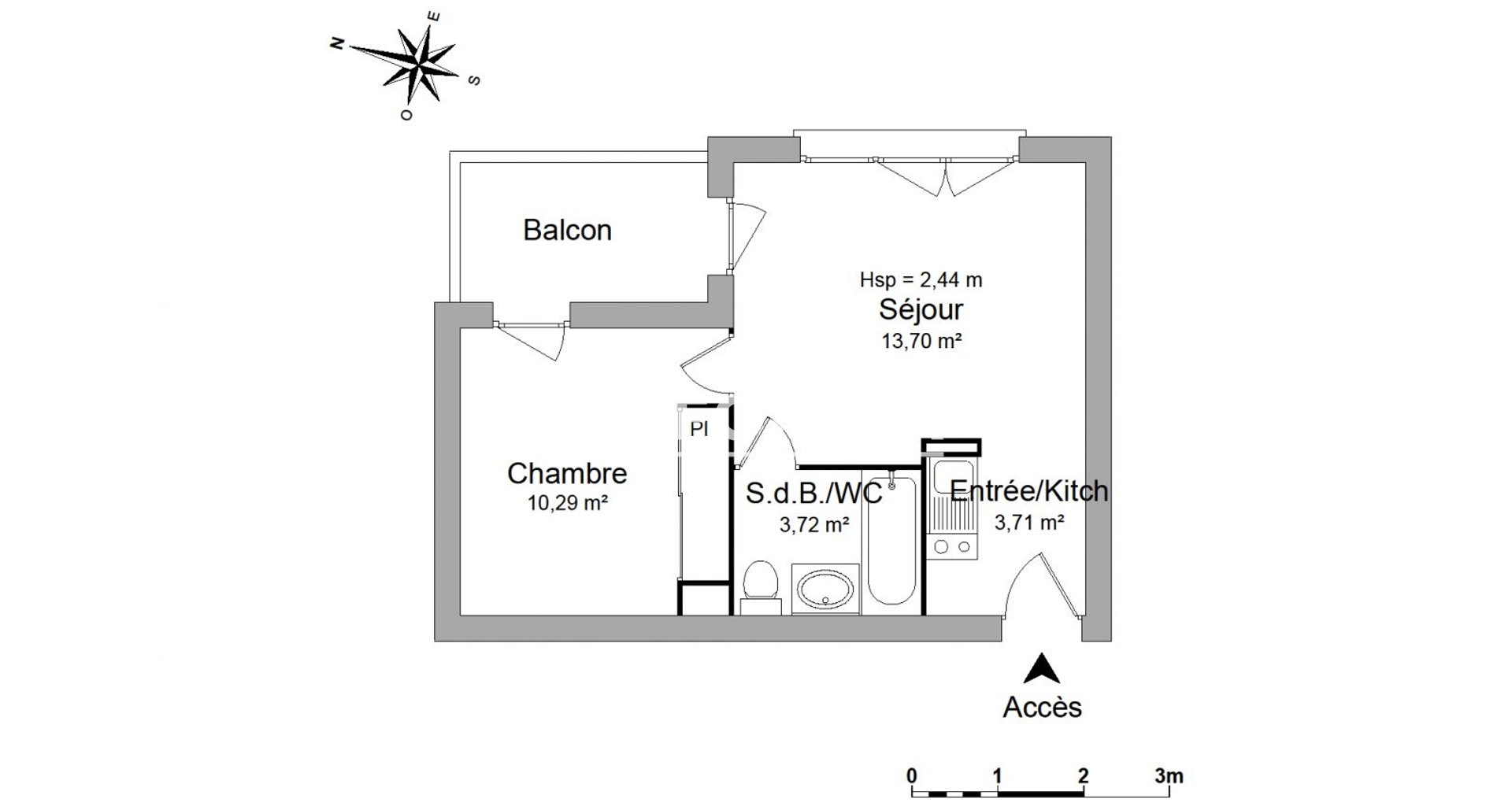 Appartement à louer, 31m², Toulouse