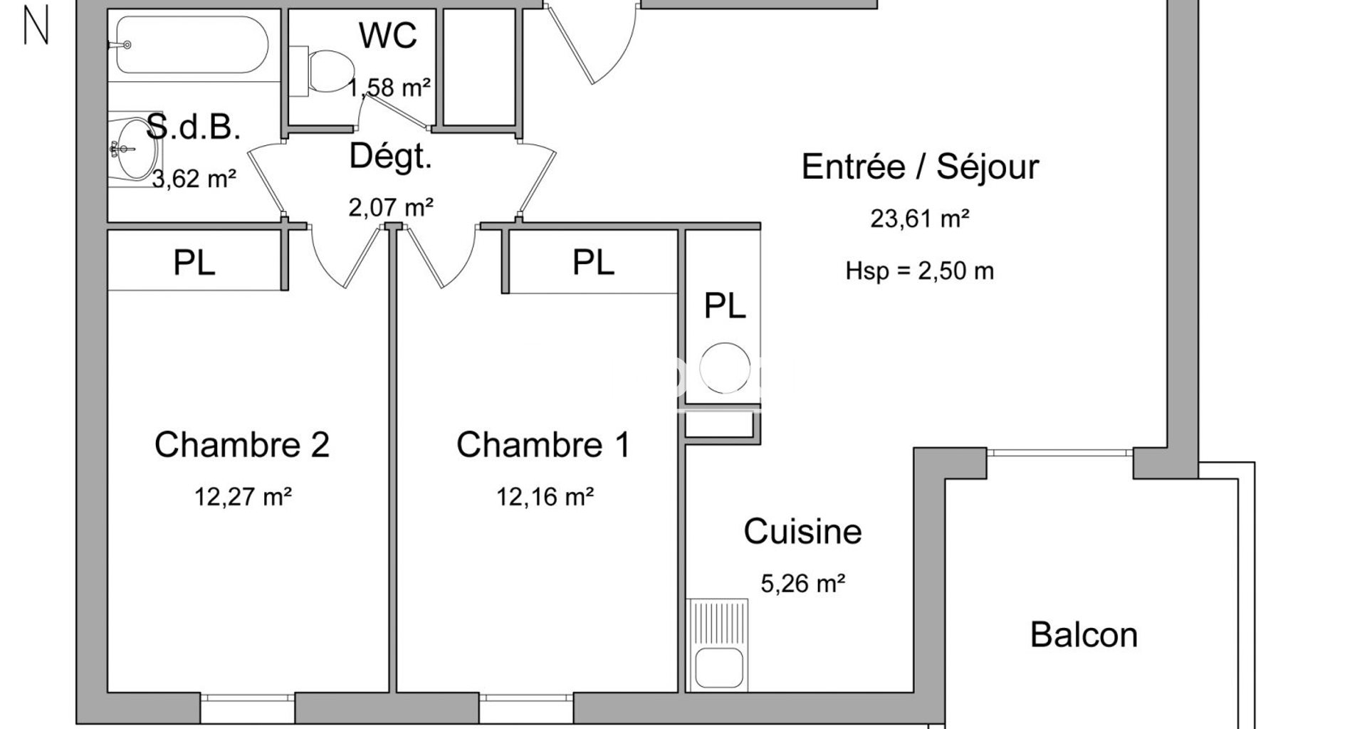 Appartement à louer, 60m², Montélimar