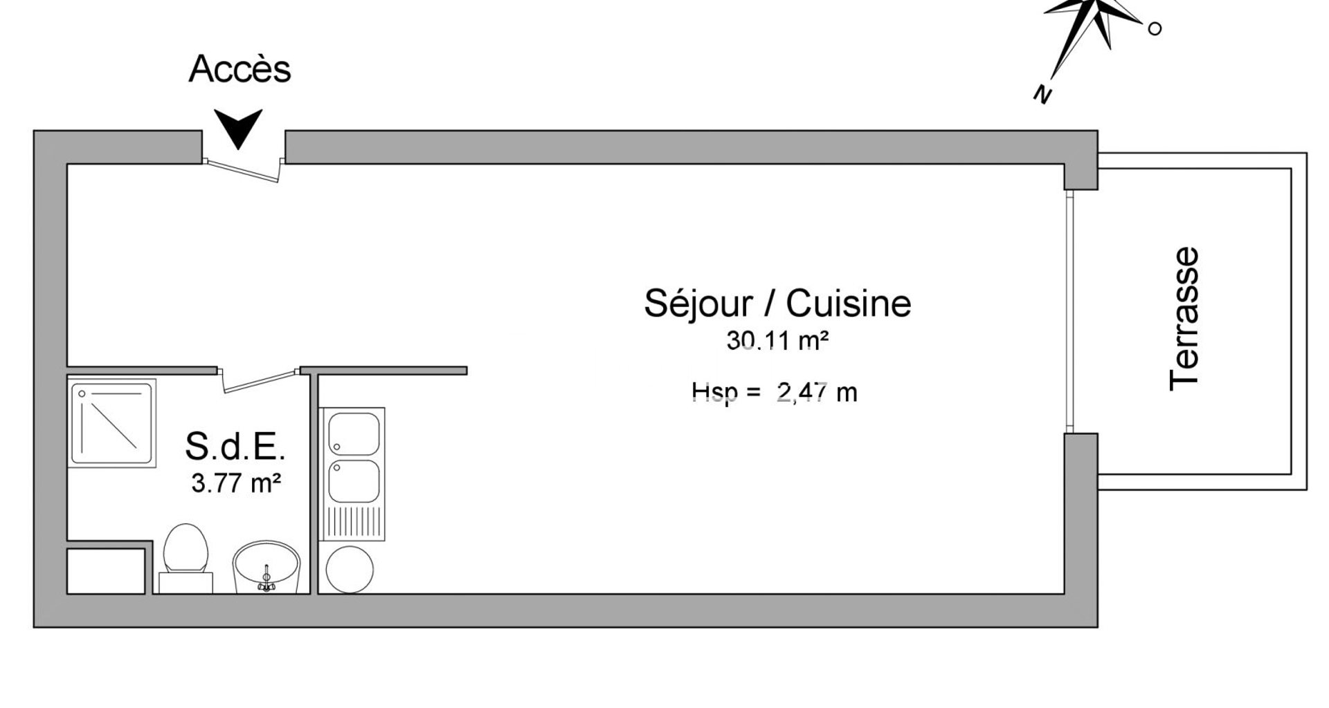 Appartement à louer, 33m², Saint-Cyr-l'Ecole