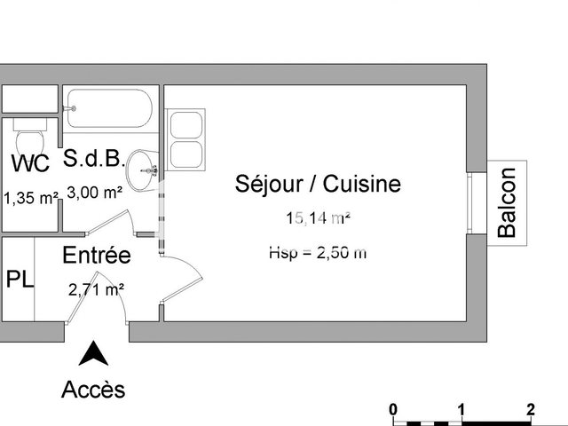 Appartement à louer, 22m², Blois