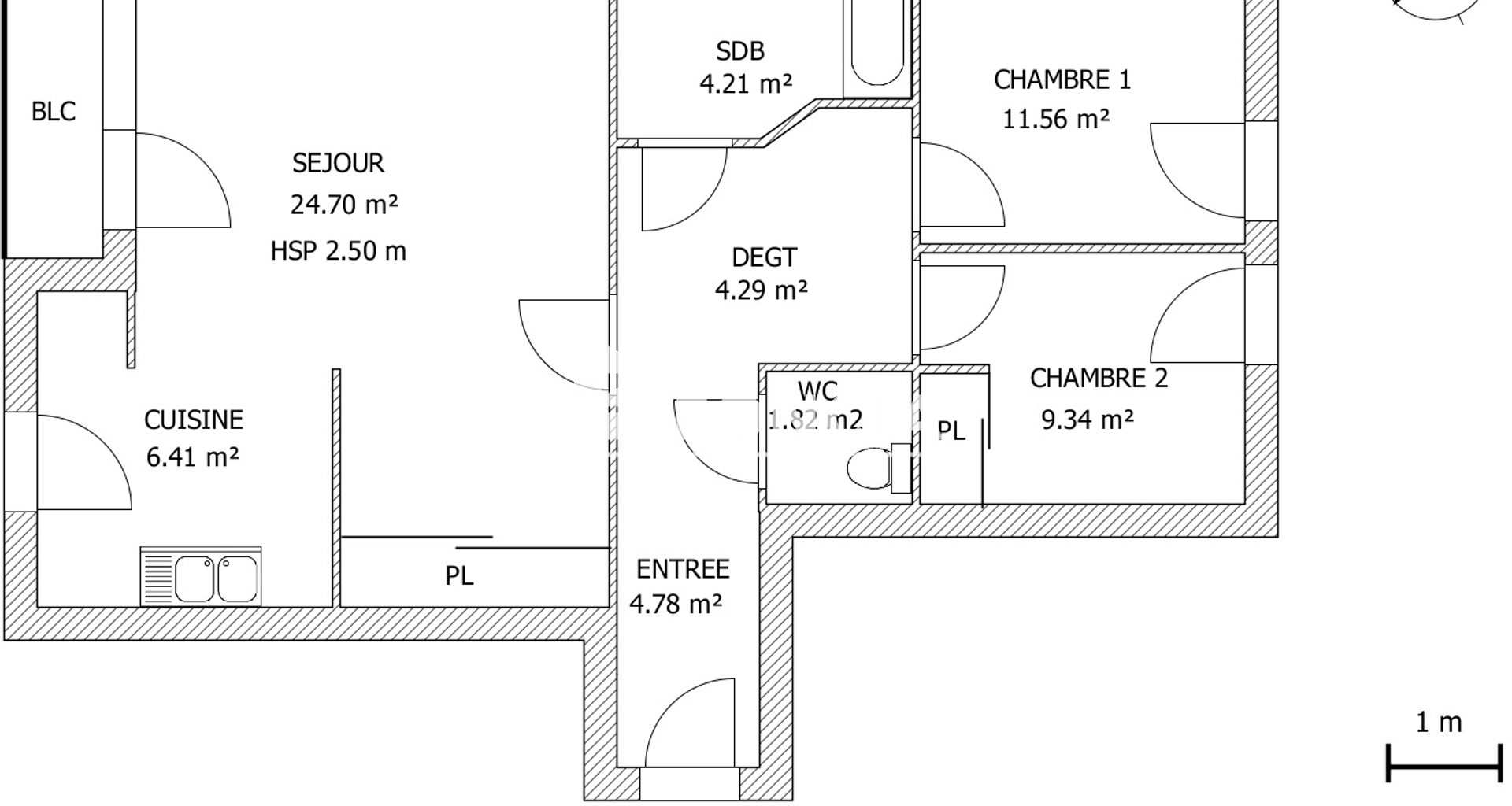 Appartement à louer, 66m², Bussy-Saint-Georges