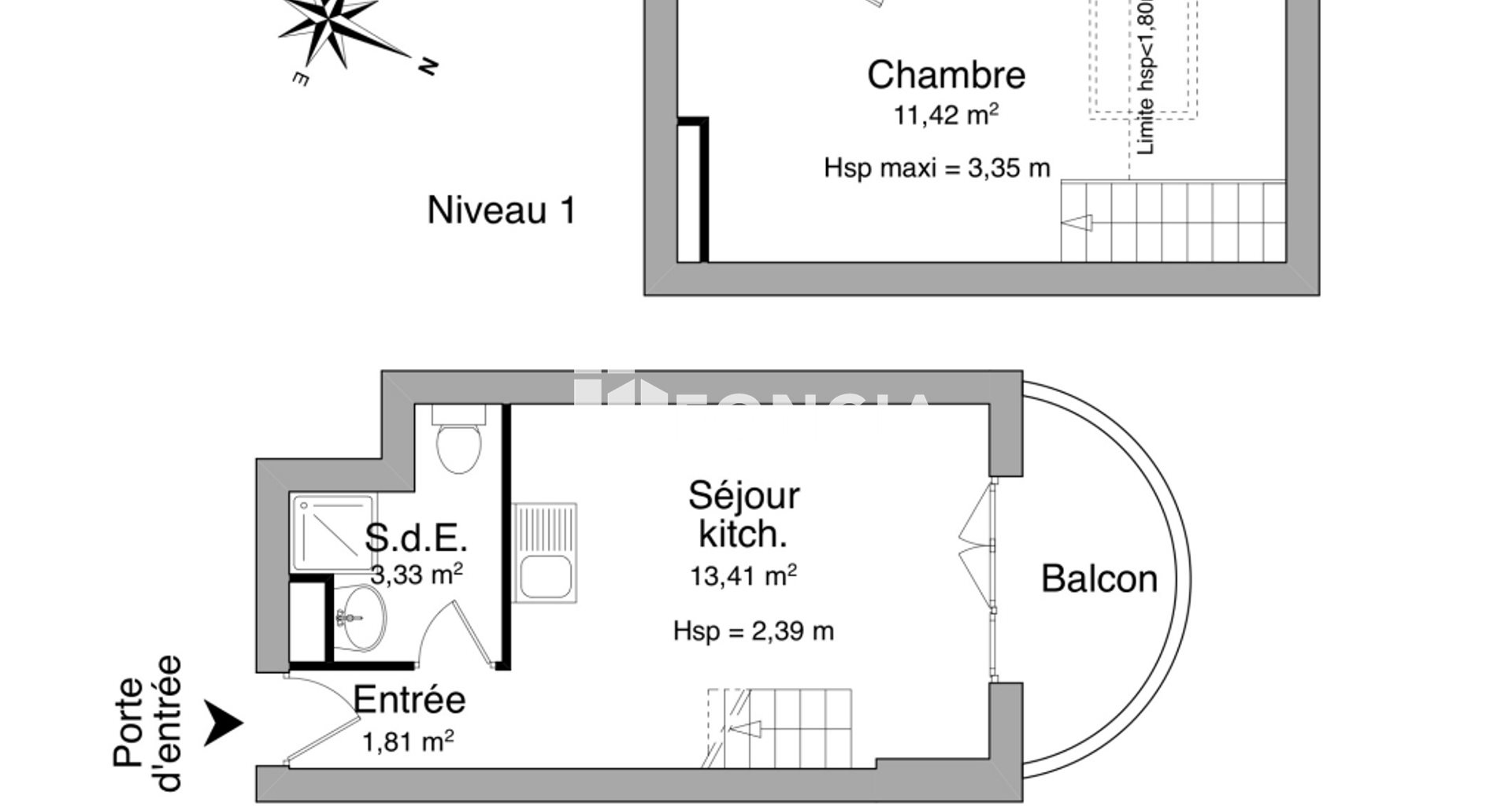 Appartement à louer, 29m², Aubergenville