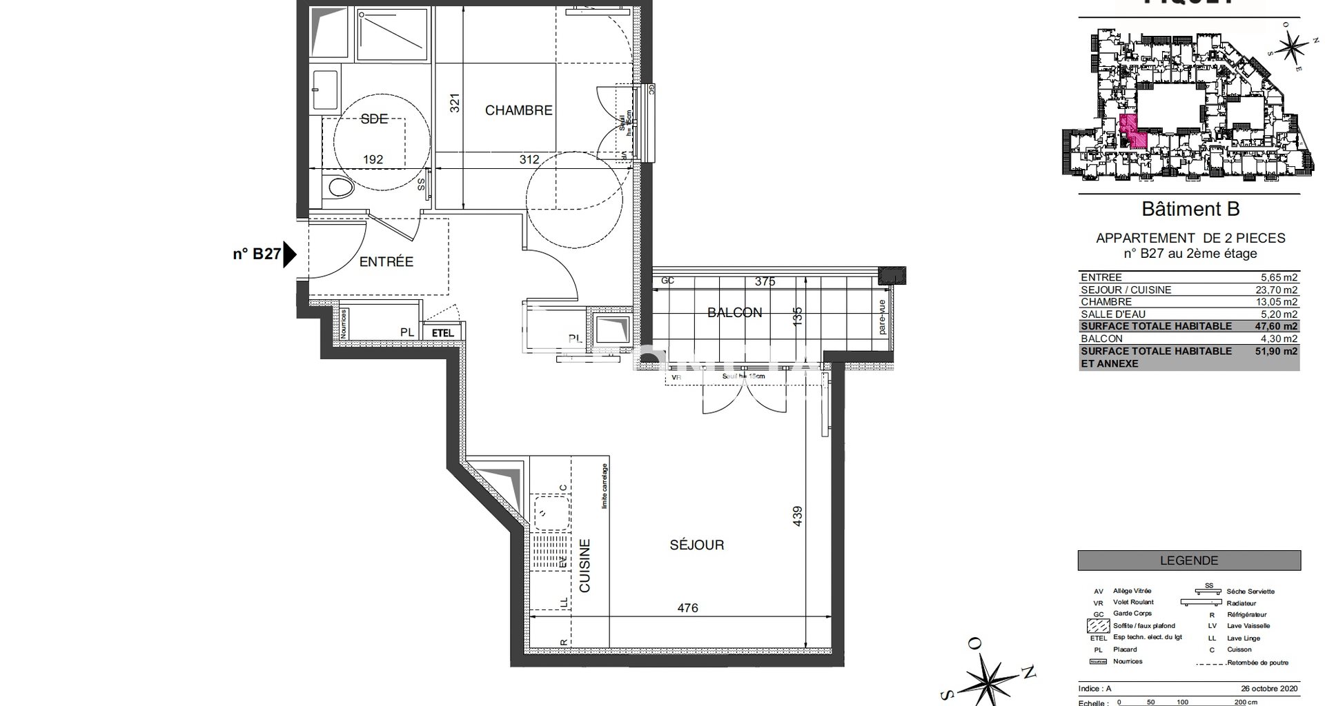 Appartement à louer, 47m², Châtenay-Malabry