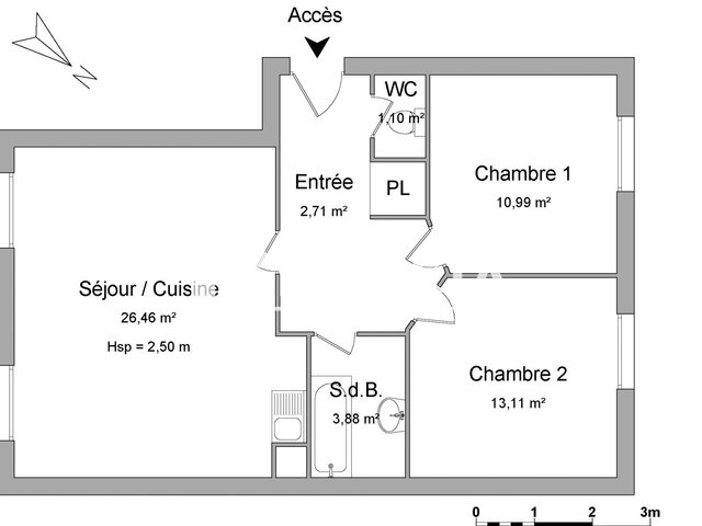 Appartement à louer, 58m², Toulon