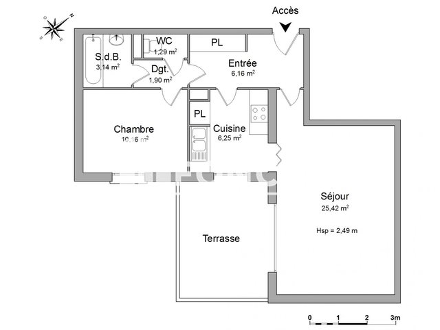Appartement à louer, 54m², Ferney-Voltaire