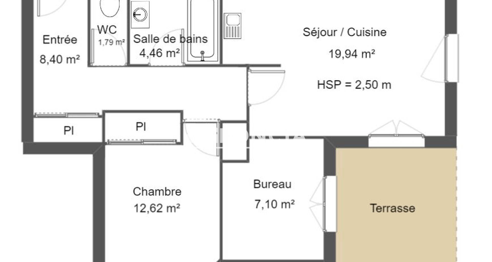 Appartement à louer, 55m², Clermont-Ferrand