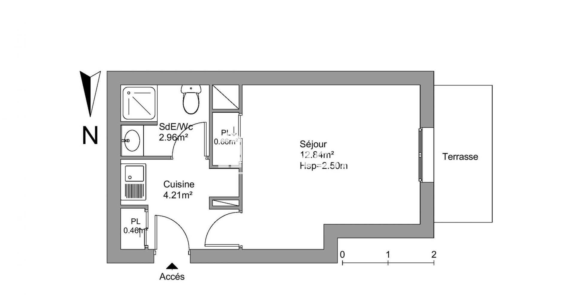 Appartement à louer, 21m², Antony