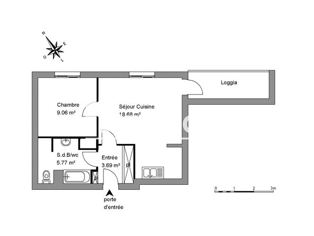 Appartement à louer, 37m², Montpellier