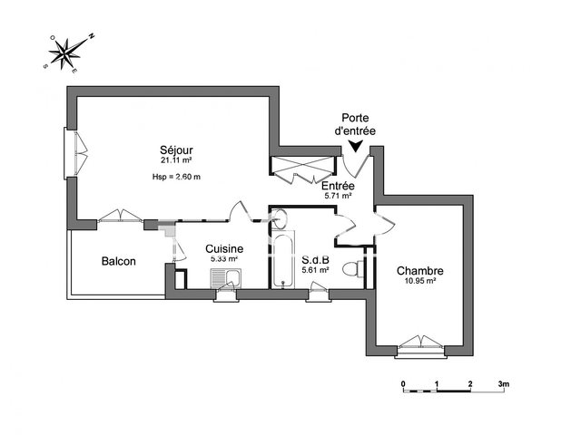 Appartement à louer, 48m², Istres