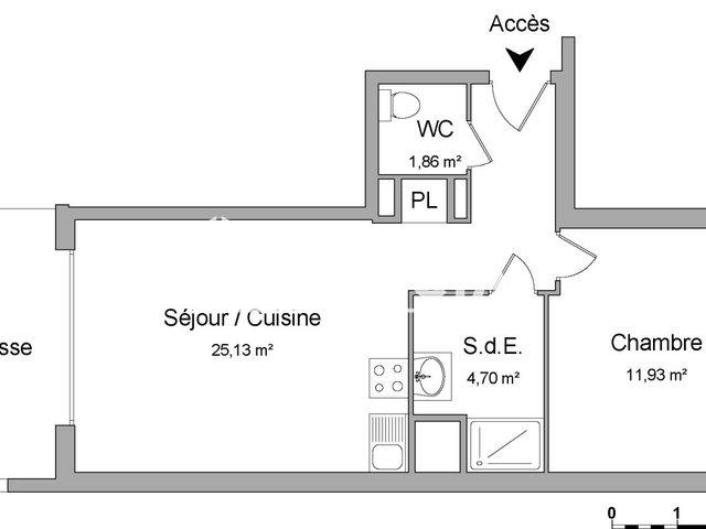 Appartement à louer, 43m², Rennes