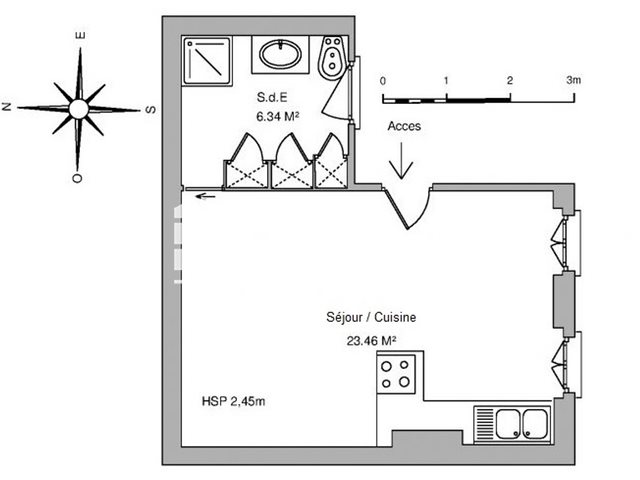 Appartement à louer, 27m², Agen