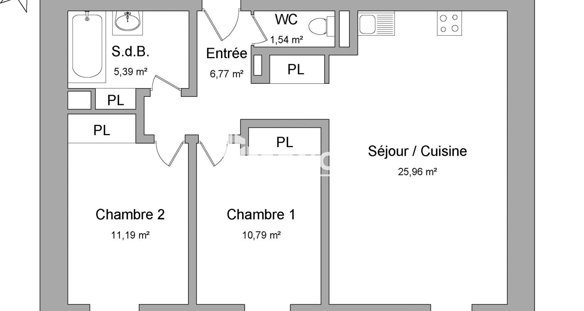 Appartement à louer, 61m², Nancy