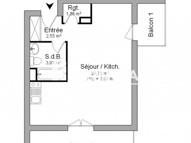 Appartement à louer, 34m², Pau