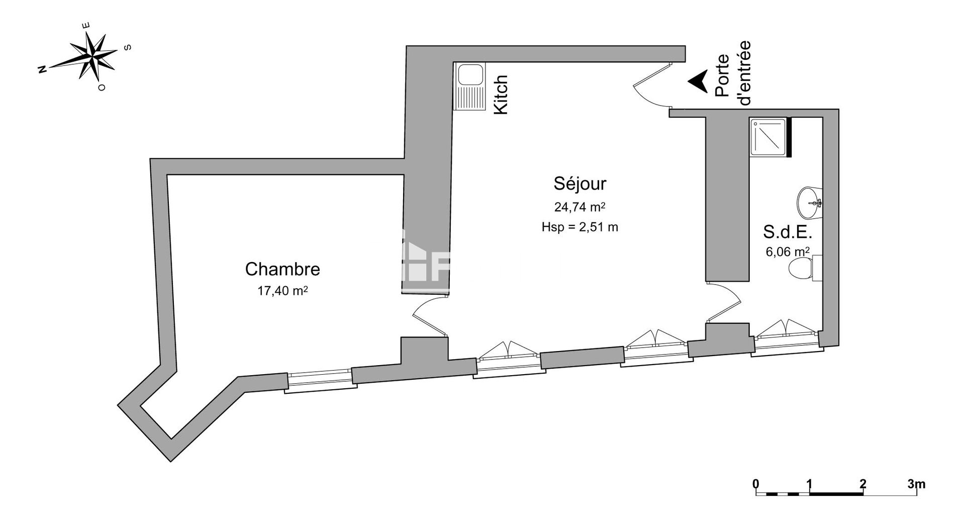 Appartement à louer, 48m², Valence