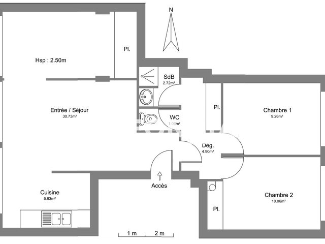 Appartement à louer, 64m², Tarbes