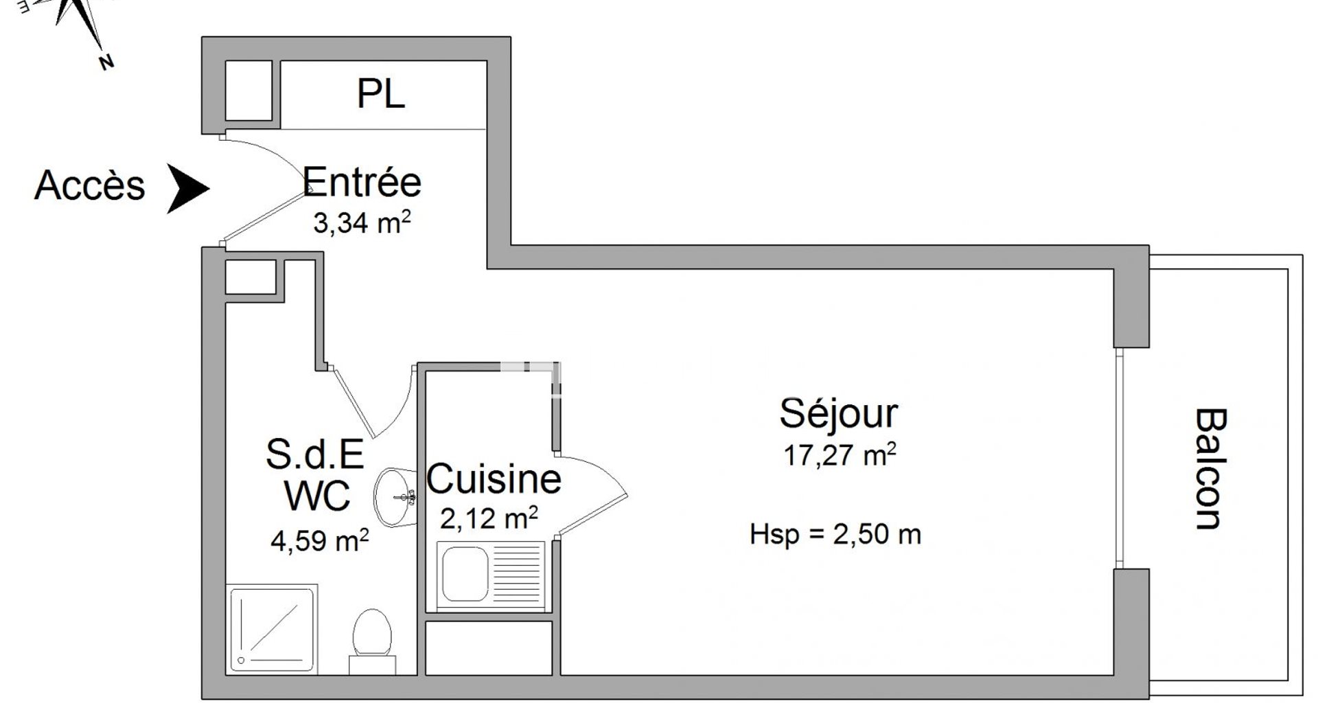 Appartement à louer, 27m², Chatou