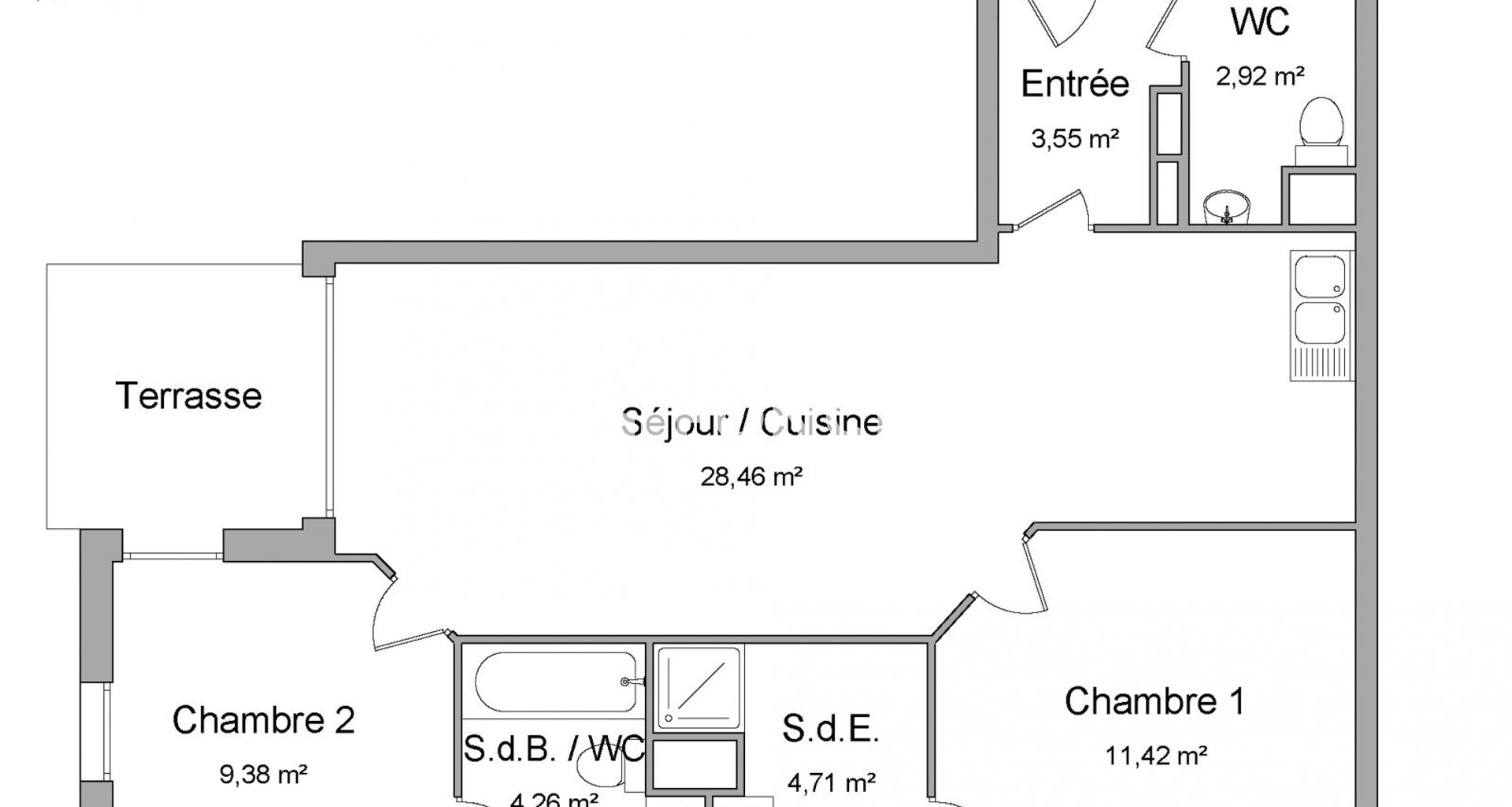 Appartement à louer, 64m², Antibes