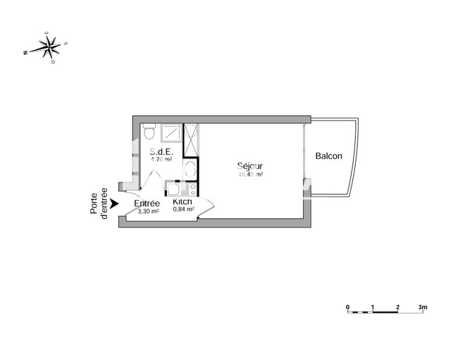 Appartement à louer, 27m², Mérignac