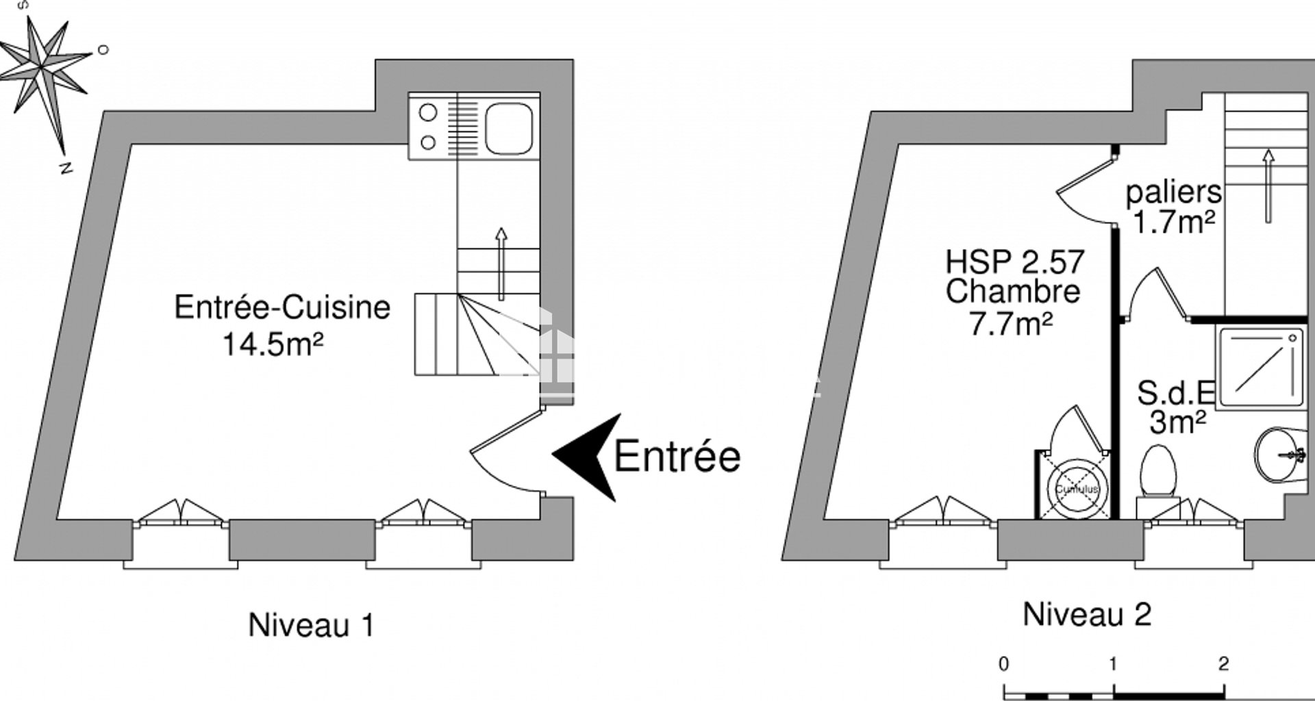 Appartement à louer, 26m², Niort