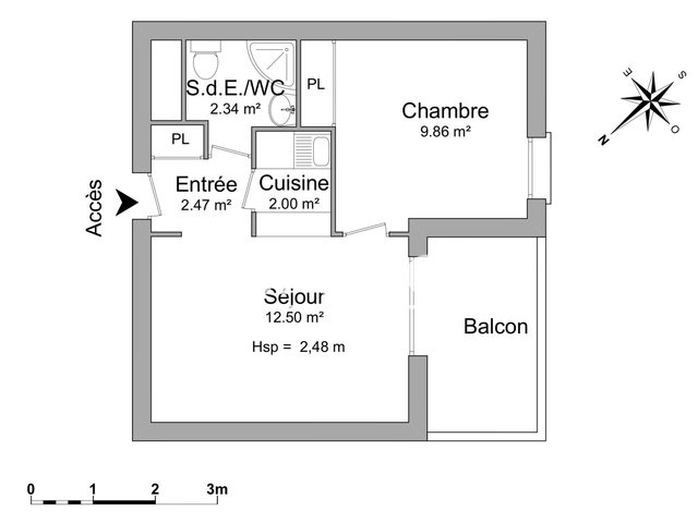 Appartement à louer, 29m², Grenoble