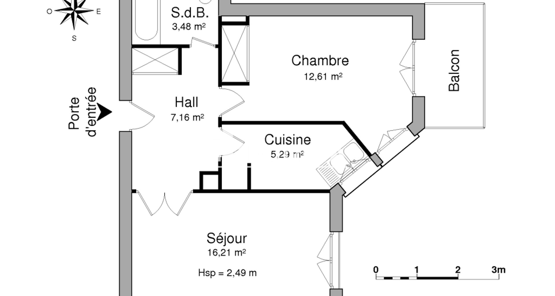 Appartement à louer, 44m², Antony