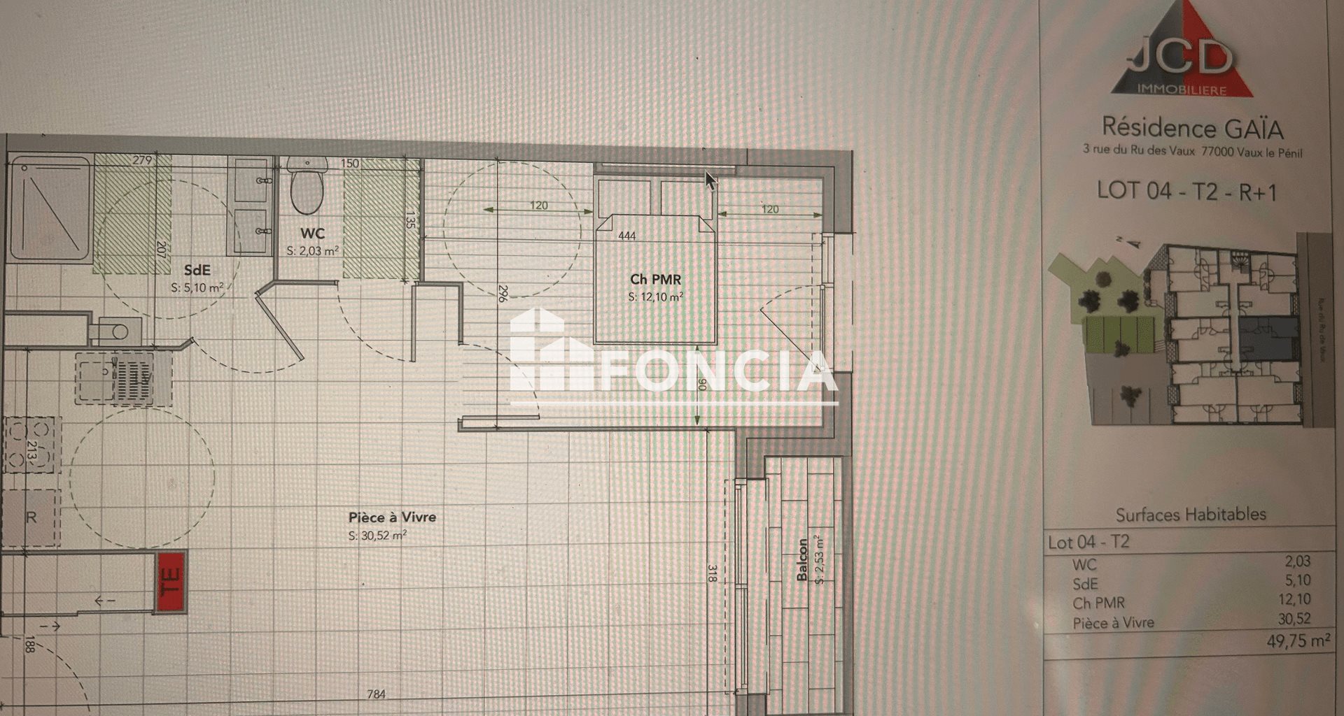 Appartement à louer, 49m², Vaux-le-Pénil
