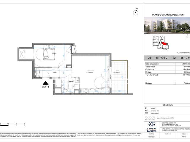 Appartement à louer, 46m², Échirolles