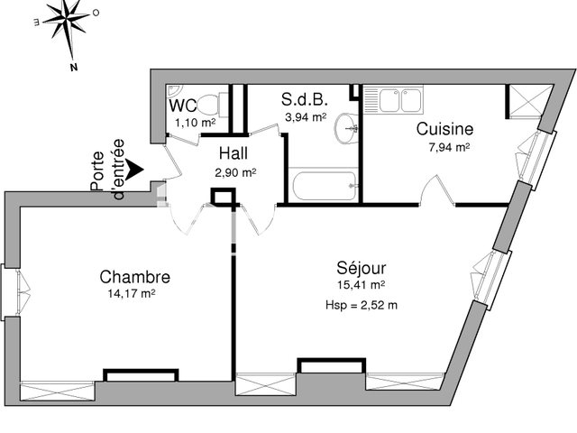 Appartement à louer, 45m², Saumur