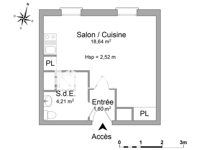 Appartement à louer, 24m², Lucé