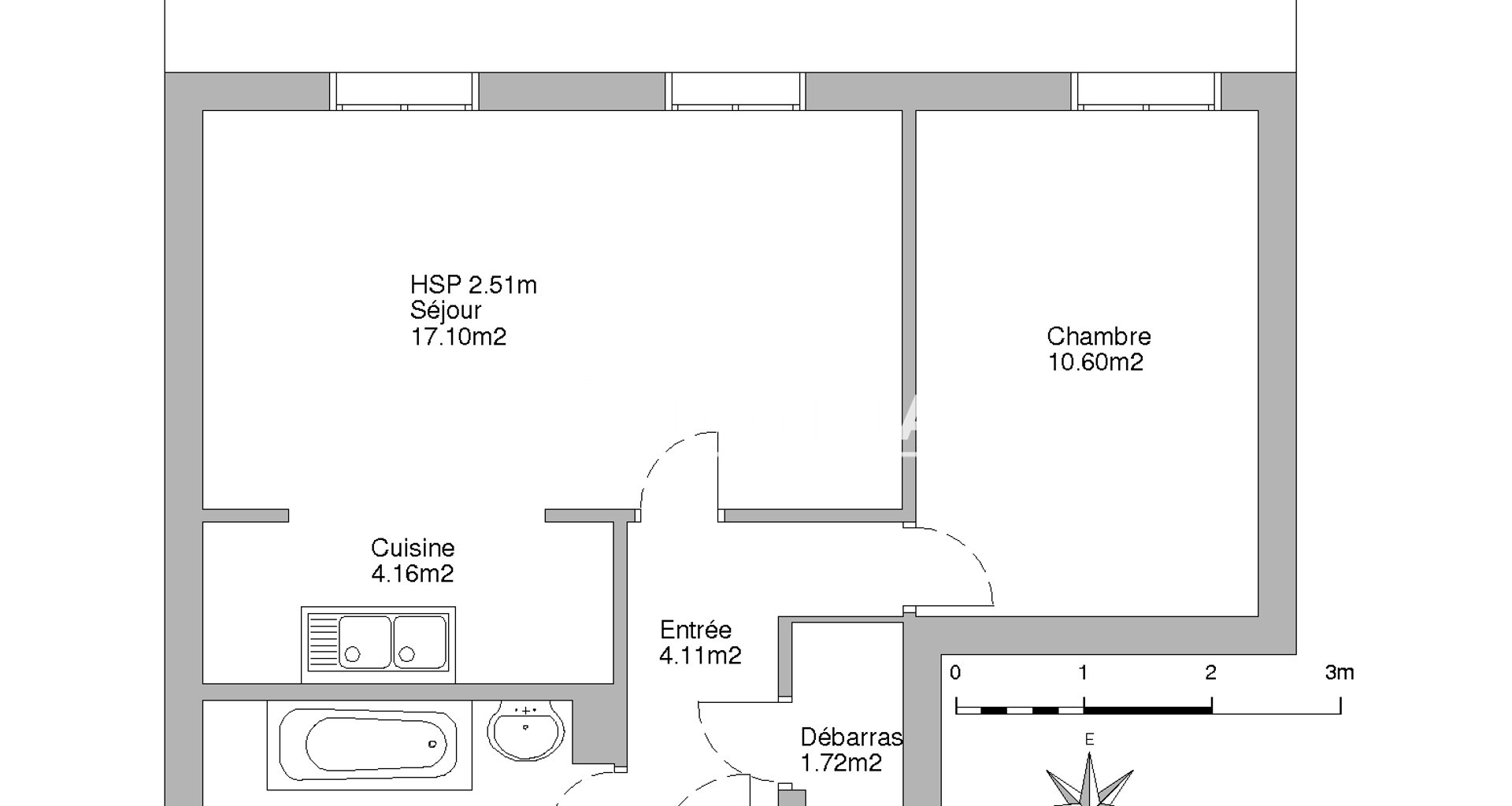 Appartement à louer, 41m², Argenteuil