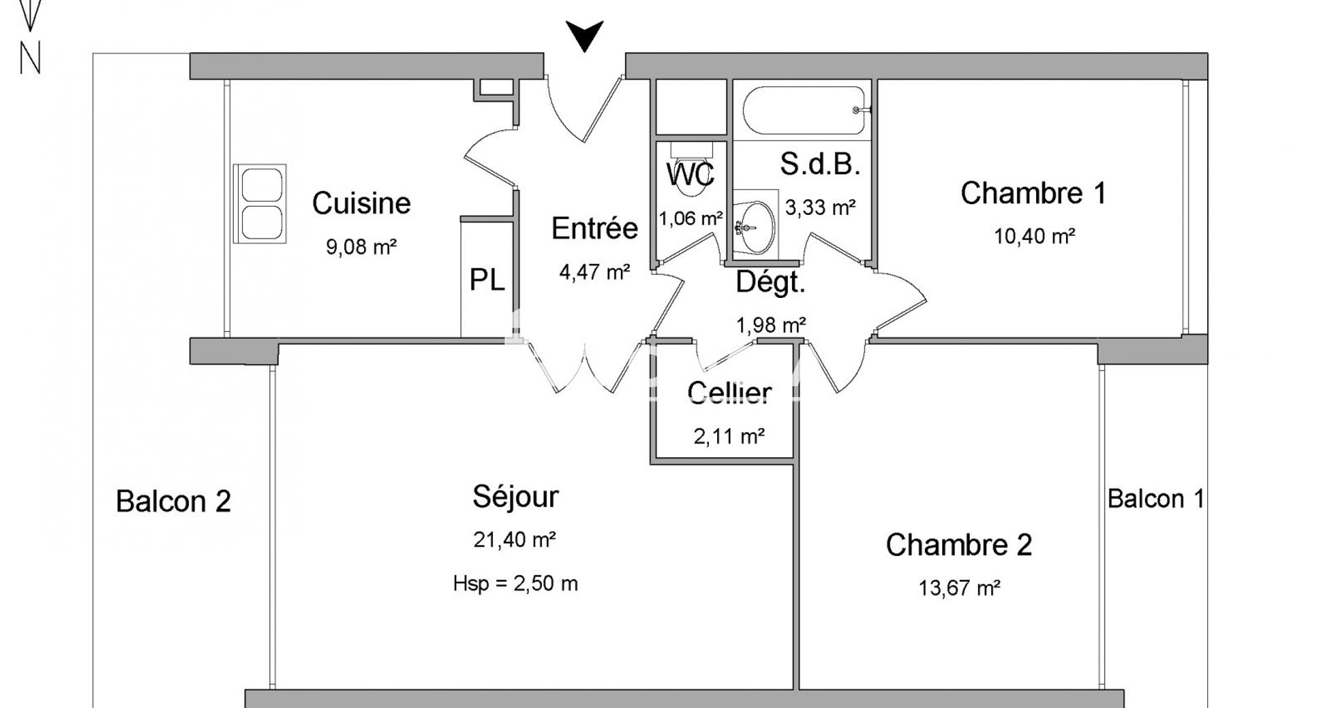 Appartement à louer, 67m², Créteil