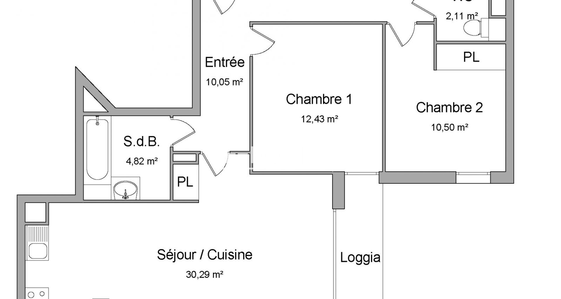 Appartement à louer, 70m², Beauchamp