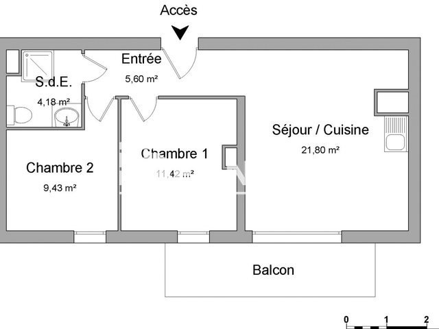 Appartement à louer, 52m², Colombelles