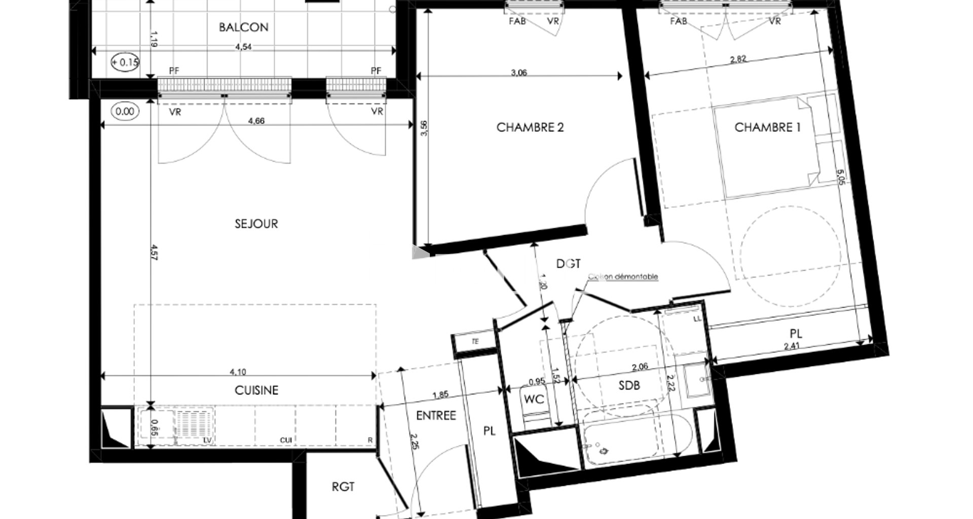 Appartement à louer, 64m², Le Blanc-Mesnil
