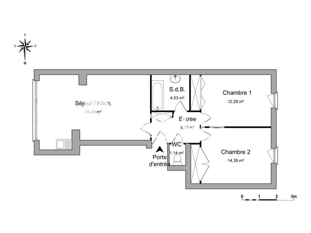 Appartement à louer, 61m², Saint-Jean-de-Maurienne