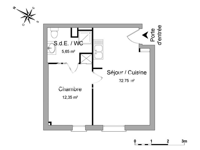 Appartement à louer, 40m², Nantes