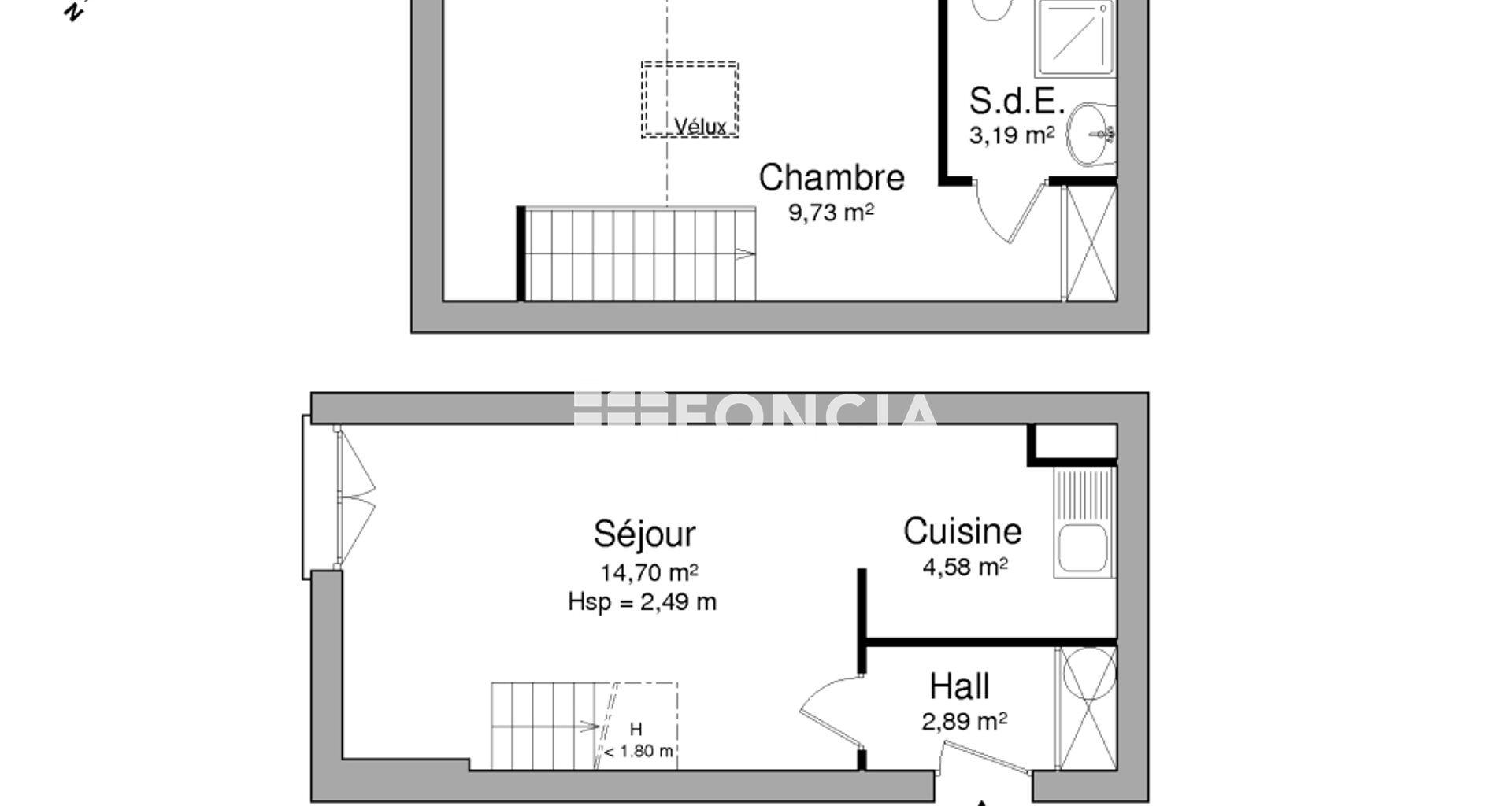Appartement à louer, 35m², Plaisir