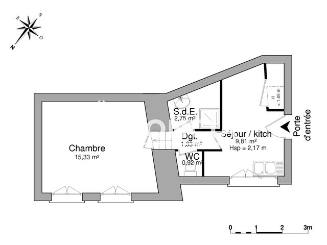 Appartement à louer, 33m², Migné-Auxances