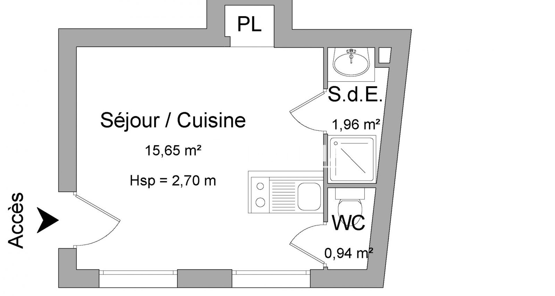 Appartement à louer, 18m², Meudon