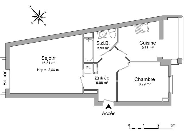 Appartement à louer, 45m², Strasbourg
