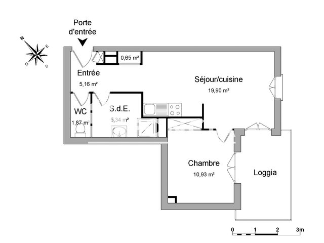 Appartement à louer, 43m², Narbonne