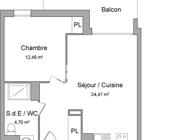 Appartement à louer, 41m², Bayonne