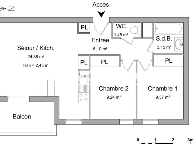 Appartement à louer, 53m², Onet-le-Château
