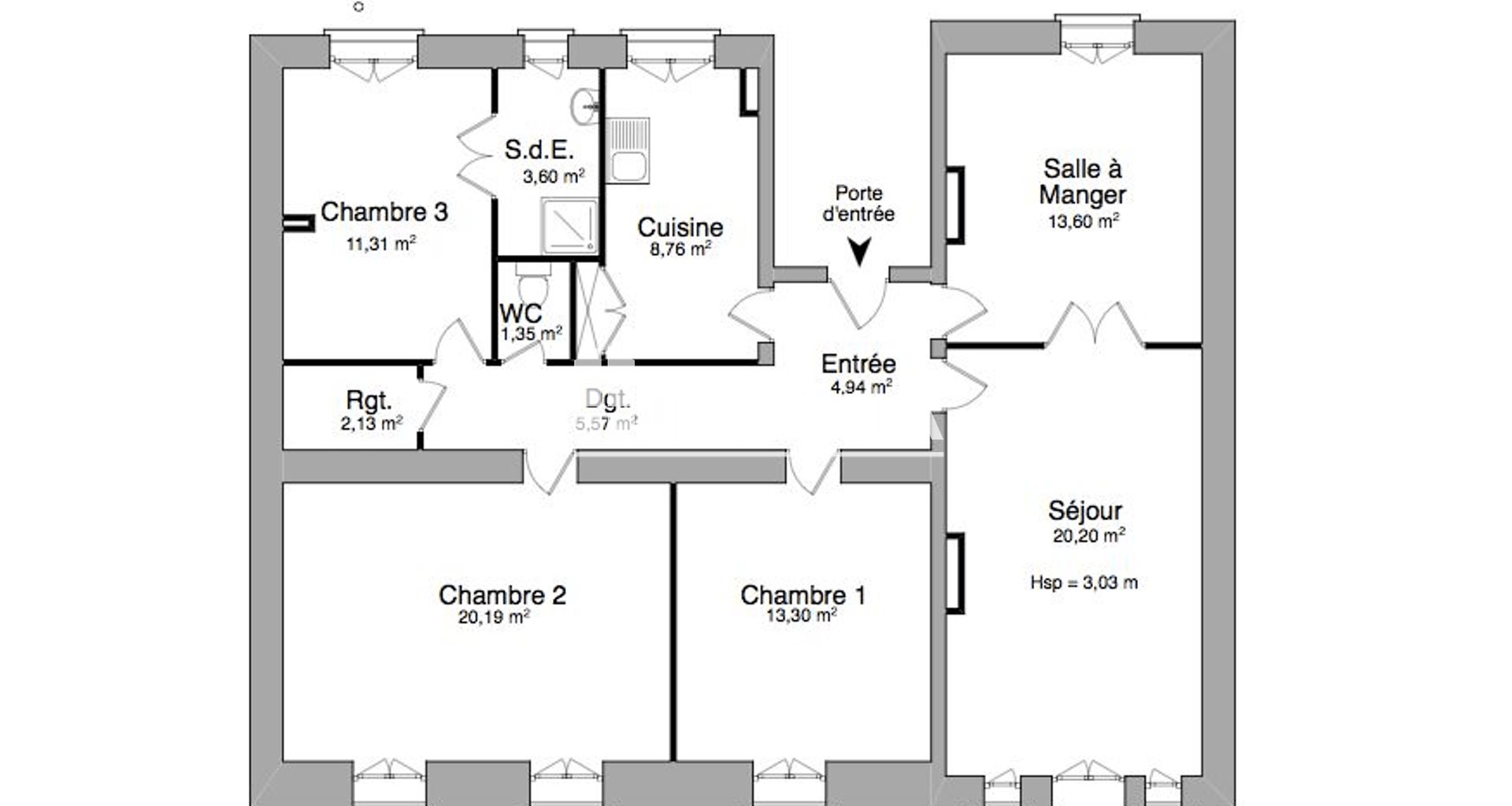 Appartement à louer, 98m², Clermont-Ferrand
